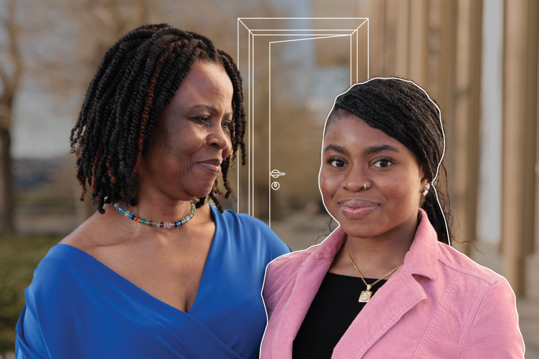 Comfort Munonye and daughter Chinyere Munonye, BA ‘23